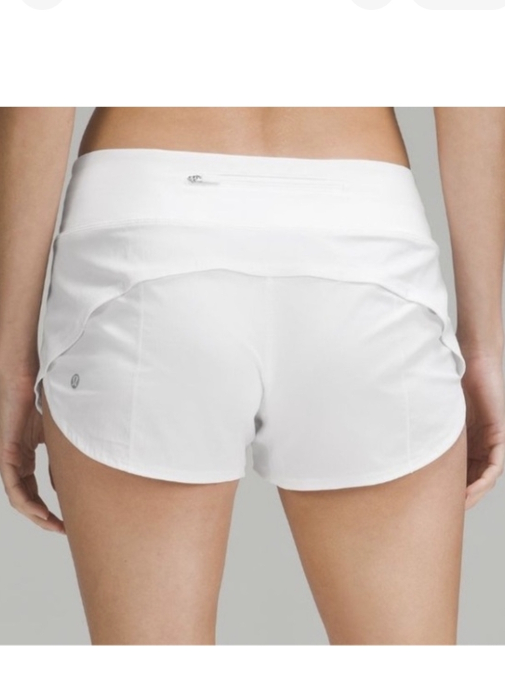 Lululemon Speed Up Shorts Size 2 Regular WHITE